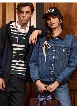 Sinsay - Jeansowa katana z kołnierzykiem - niebieski ze sklepu Sinsay w kategorii Kurtki damskie - zdjęcie 187535931