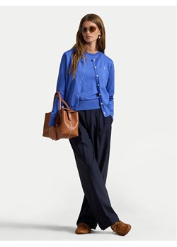 Polo Ralph Lauren Kardigan 211971872500 Niebieski Regular Fit ze sklepu MODIVO w kategorii Swetry damskie - zdjęcie 187535972