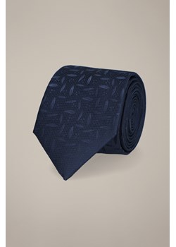 Krawat Granatowy Wzór Geometryczny ze sklepu Lancerto S.A. w kategorii Krawaty - zdjęcie 187536263