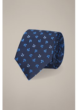 Krawat Granatowy Wzór w Liście ze sklepu Lancerto S.A. w kategorii Krawaty - zdjęcie 187536273