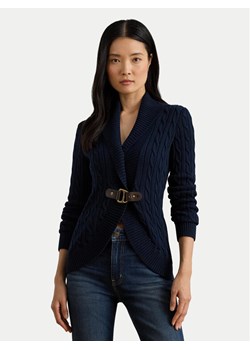 LAUREN RALPH LAUREN Kardigan 200P03473001 Granatowy Regular Fit ze sklepu MODIVO w kategorii Swetry damskie - zdjęcie 187537790