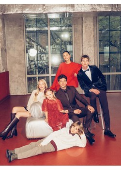 Reserved - Bawełniany sweter - złamana biel ze sklepu Reserved w kategorii Swetry chłopięce - zdjęcie 187538163