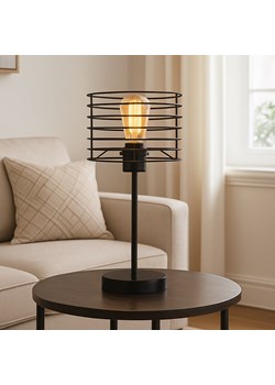 Minimalistyczna lampka stołowa do salonu RENNES LOFT w kolorze czarnym ze sklepu Lysne w kategorii Lampy stołowe - zdjęcie 187538183