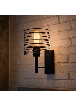 Czarny kinkiet loftowy do sypialni PEREA LOFT ze sklepu Lysne w kategorii Lampy ścienne - zdjęcie 187538193