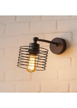 Czarna lampa ścienna loft z ruchomym kloszem RODOS LOFT ze sklepu Lysne w kategorii Lampy ścienne - zdjęcie 187538201