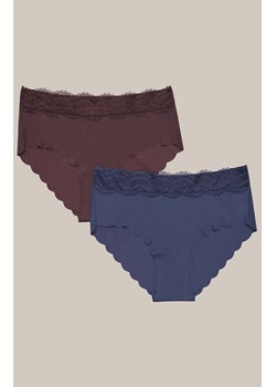 Esotiq 2-pack figi damskie z wysokim stanem Pola 42152-K002, Kolor niebiesko-brązowy, Rozmiar L, Esotiq ze sklepu Primodo w kategorii Majtki damskie - zdjęcie 187538432