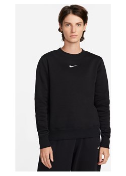 Damska bluza dresowa z półokrągłym dekoltem Nike Phoenix Fleece - Czerń ze sklepu Nike poland w kategorii Bluzy damskie - zdjęcie 187538580