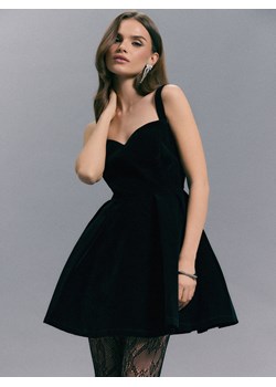 Mohito - Welurowa sukienka mini - czarny ze sklepu Mohito w kategorii Sukienki - zdjęcie 187538641