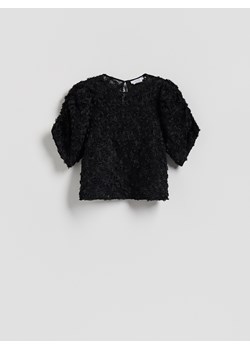 Reserved - Bluzka z aplikacjami - czarny ze sklepu Reserved w kategorii Bluzki damskie - zdjęcie 187538664
