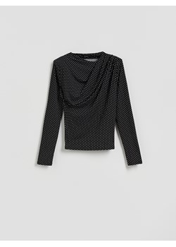 Reserved - Bluzka w kropki - czarny ze sklepu Reserved w kategorii Bluzki damskie - zdjęcie 187538692