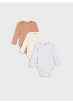 Sinsay - Body 3 pack - kremowy ze sklepu Sinsay w kategorii Body niemowlęce - zdjęcie 187538792