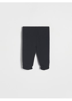 Reserved - Legginsy z marszczeniem - czarny ze sklepu Reserved w kategorii Spodnie dziewczęce - zdjęcie 187538984