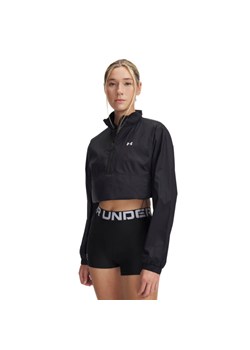 Damska kurtka treningowa Under Armour UA Rival Woven HZ Anorak - czarna ze sklepu Sportstylestory.com w kategorii Kurtki damskie - zdjęcie 187539341
