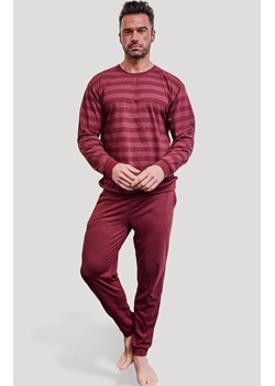 Długa piżama męska Loose 16 117/320, Kolor bordowy, Rozmiar 2XL, Cornette ze sklepu Intymna w kategorii Piżamy męskie - zdjęcie 187539451