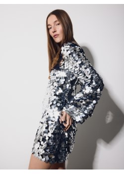 Reserved - Sukienka z cekinami - srebrny ze sklepu Reserved w kategorii Sukienki - zdjęcie 187539862