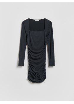 Reserved - Sukienka mini z modalem - ciemnoszary ze sklepu Reserved w kategorii Sukienki - zdjęcie 187539894