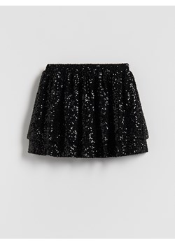 Reserved - Spódnico-szorty z cekinami - czarny ze sklepu Reserved w kategorii Spódnice dziewczęce - zdjęcie 187540001