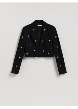 Reserved - Marynarka z aplikacjami - czarny ze sklepu Reserved w kategorii Kurtki damskie - zdjęcie 187540231