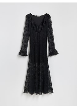 Reserved - Koronkowa sukienka maxi - czarny ze sklepu Reserved w kategorii Sukienki - zdjęcie 187540273
