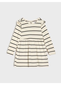 Sinsay - Sukienka dresowa w paski - kremowy ze sklepu Sinsay w kategorii Sukienki dziewczęce - zdjęcie 187540630