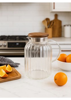 Sinsay - Ryflowany dzbanek - clear ze sklepu Sinsay w kategorii Dzbanki i zaparzacze - zdjęcie 187540641