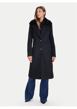 Guess Płaszcz wełniany W5BL19 W2642 Czarny Regular Fit ze sklepu MODIVO w kategorii Płaszcze damskie - zdjęcie 187540714
