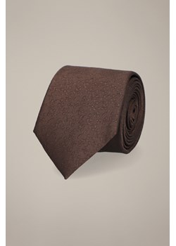 Krawat Brązowy Wzór w Kwiaty ze sklepu Lancerto S.A. w kategorii Krawaty - zdjęcie 187541042