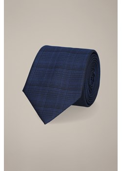 Krawat Granatowy Wzór w Kratę ze sklepu Lancerto S.A. w kategorii Krawaty - zdjęcie 187541052