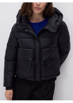 Reserved - Pikowana kurtka z kapturem - czarny ze sklepu Reserved w kategorii Kurtki damskie - zdjęcie 187541210