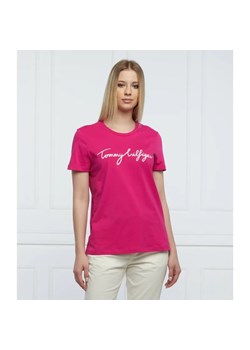 Tommy Hilfiger T-shirt | Regular Fit ze sklepu Gomez Fashion Store w kategorii Bluzki damskie - zdjęcie 187541393
