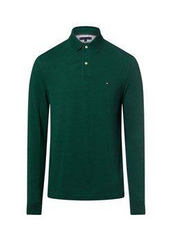 Tommy Hilfiger Męska koszulka polo Mężczyźni Bawełna jodłowy jednolity ze sklepu vangraaf w kategorii T-shirty męskie - zdjęcie 187541533