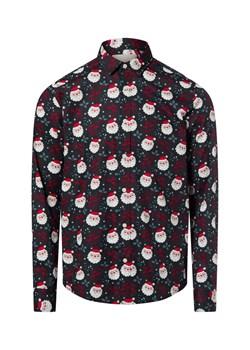 Only&Sons Męska koszula świąteczna - Onsalf Mężczyźni Slim Fit Bawełna granatowy wzorzysty ze sklepu vangraaf w kategorii Koszule męskie - zdjęcie 187541534