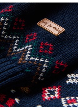 Reserved - Bawełniany sweter - granatowy ze sklepu Reserved w kategorii Swetry chłopięce - zdjęcie 187541744