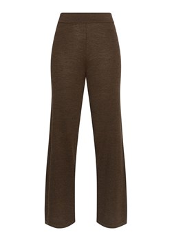 MOSS COPENHAGEN Wełniane spodnie "Nema" w kolorze ciemnobrązowym ze sklepu Limango Polska w kategorii Spodnie damskie - zdjęcie 187542663