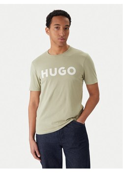 HUGO T-Shirt Dulivio 50467556 Zielony Regular Fit ze sklepu MODIVO w kategorii T-shirty męskie - zdjęcie 187543254
