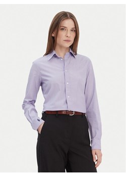 Polo Ralph Lauren Koszula 211941509003 Fioletowy Slim Fit ze sklepu MODIVO w kategorii Koszule damskie - zdjęcie 187543282
