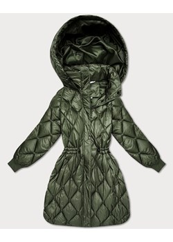 Obszerna zimowa kurtka damska oversize Minority khaki (M2-6518-22) ze sklepu goodlookin.pl w kategorii Kurtki damskie - zdjęcie 187543542