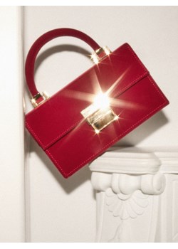 Mohito - Welurowa torebka na ramię - mahoń ze sklepu Mohito w kategorii Kopertówki - zdjęcie 187543621