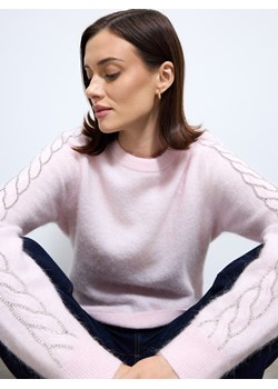 Mohito - Sweter z wełną alpaki - pastelowy różowy ze sklepu Mohito w kategorii Swetry damskie - zdjęcie 187543732