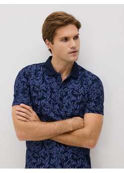Reserved - Koszulka polo regular ze wzorem - granatowy ze sklepu Reserved w kategorii T-shirty męskie - zdjęcie 187543973