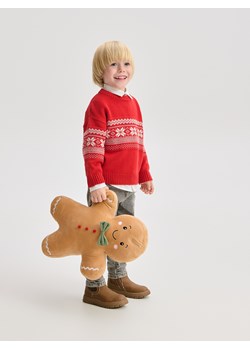 Reserved - Sweter ze wzorem - czerwony ze sklepu Reserved w kategorii Swetry chłopięce - zdjęcie 187544053