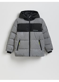 Reserved - Odblaskowa kurtka z ociepleniem - jasnoszary ze sklepu Reserved w kategorii Kurtki chłopięce - zdjęcie 187544154