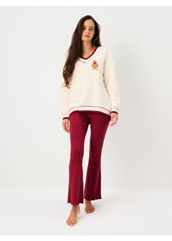 Sinsay - Piżama dwuczęściowa - kremowy ze sklepu Sinsay w kategorii Piżamy damskie - zdjęcie 187544420