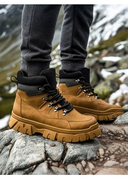 Sinsay - Trapery za kostkę - brązowy ze sklepu Sinsay w kategorii Buty zimowe męskie - zdjęcie 187544460