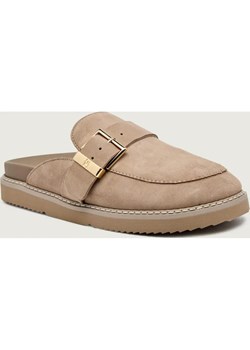 Tommy Hilfiger Ocieplane mule | zamsz ze sklepu Gomez Fashion Store w kategorii Klapki damskie - zdjęcie 187545152