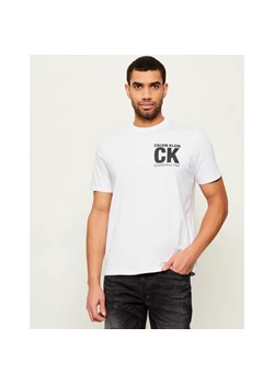Calvin Klein T-shirt CORNER GRAPHIC | Regular Fit ze sklepu Gomez Fashion Store w kategorii T-shirty męskie - zdjęcie 187545221