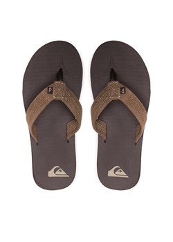 Japonki Quiksilver AQYL101323 Khaki ze sklepu eobuwie.pl w kategorii Klapki męskie - zdjęcie 187545224