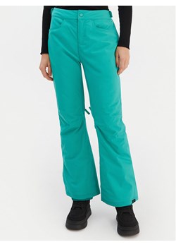 Roxy Spodnie snowboardowe Backyard ERJTP03299 Zielony Tailored Fit ze sklepu MODIVO w kategorii Spodnie damskie - zdjęcie 187545354