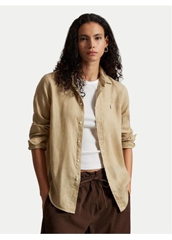 Polo Ralph Lauren Koszula 211970730506 Beżowy Regular Fit ze sklepu MODIVO w kategorii Koszule damskie - zdjęcie 187545384