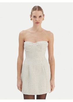 Bardot Sukienka koktajlowa Florine 60134DB Écru Slim Fit ze sklepu MODIVO w kategorii Sukienki - zdjęcie 187545390